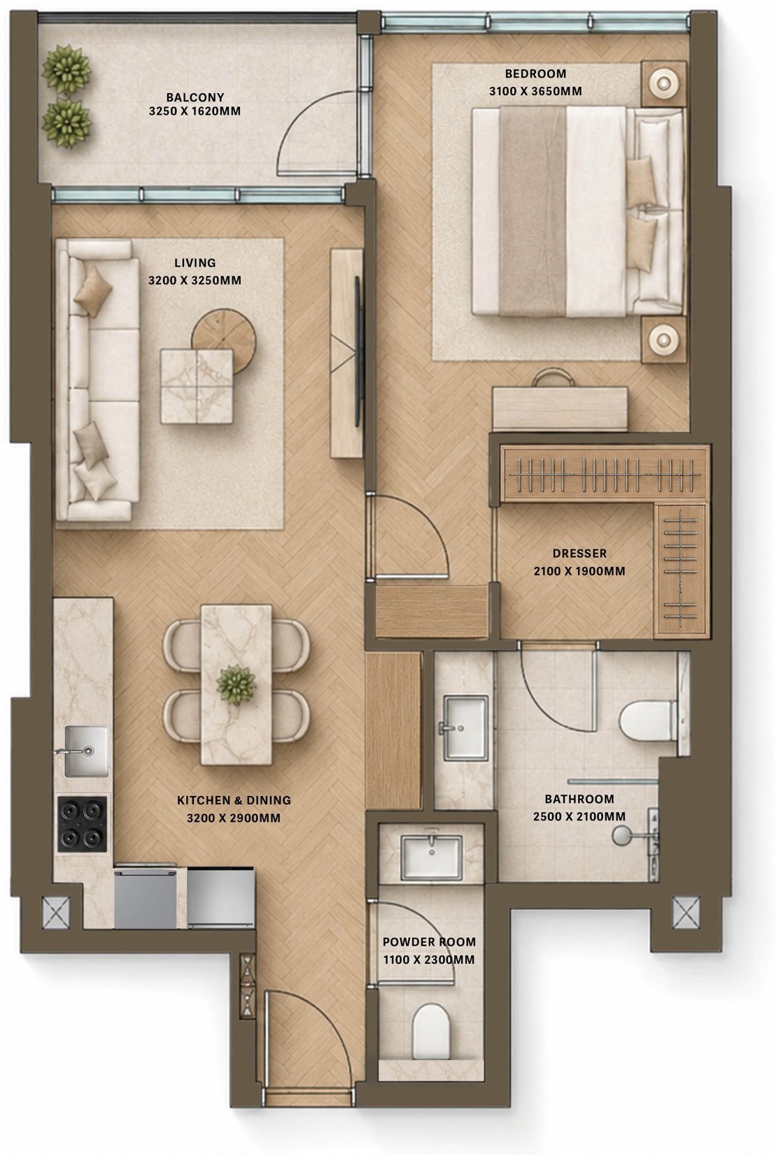 HOLM Central — 1 bedroom